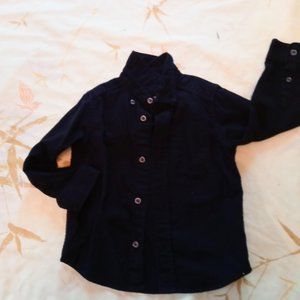 Black Oxford Button Down Shirt
